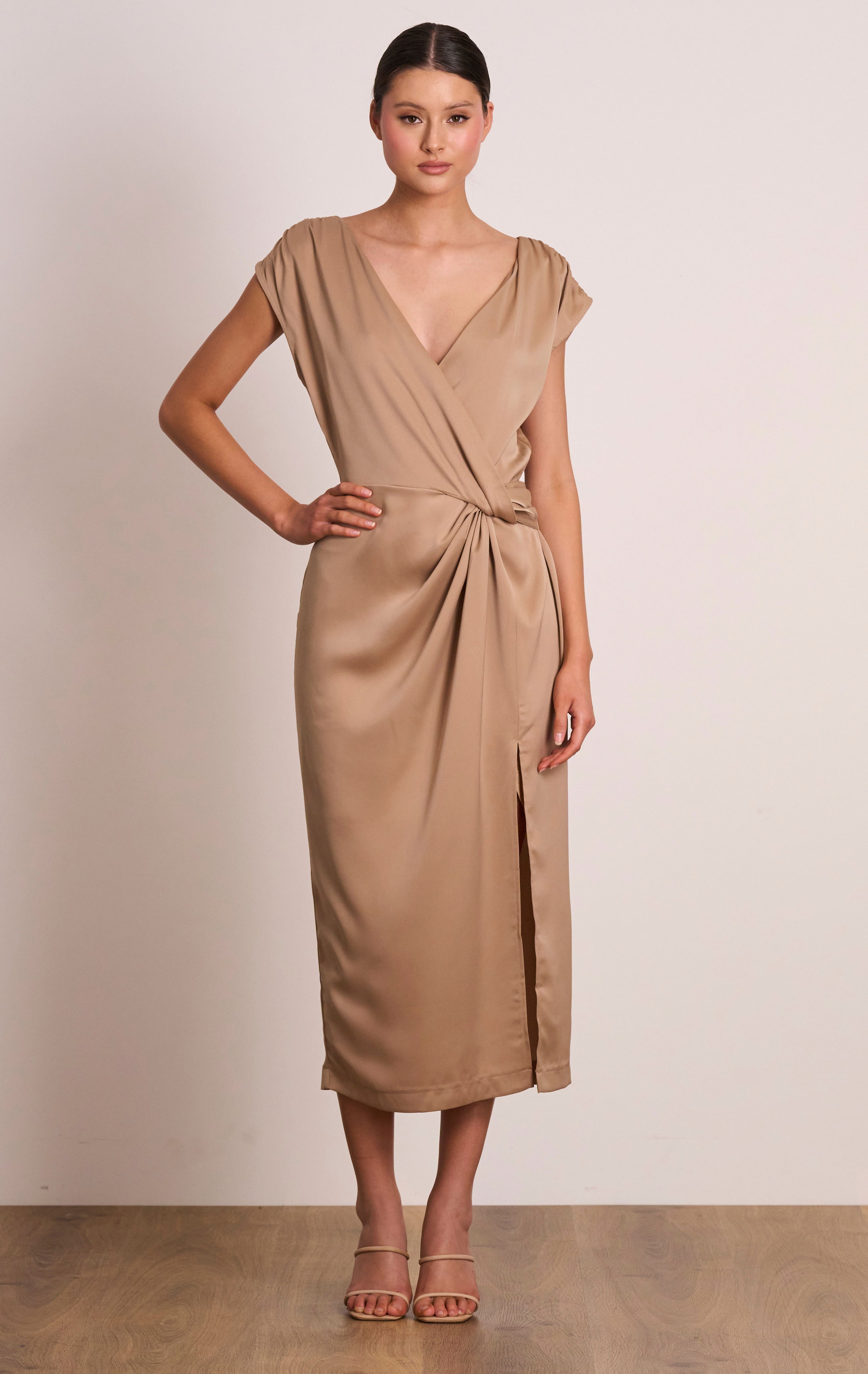 Shona joy oro clearance tie front dress