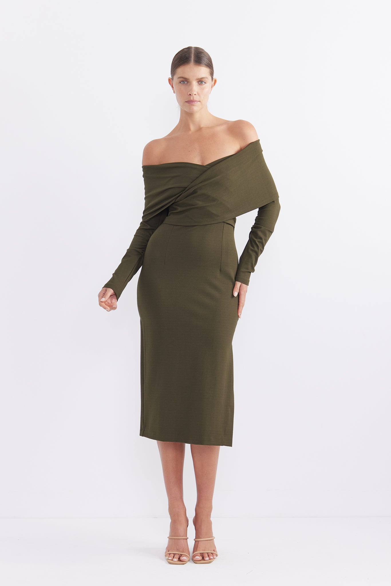 Pasduchas illustrious midi sales dress